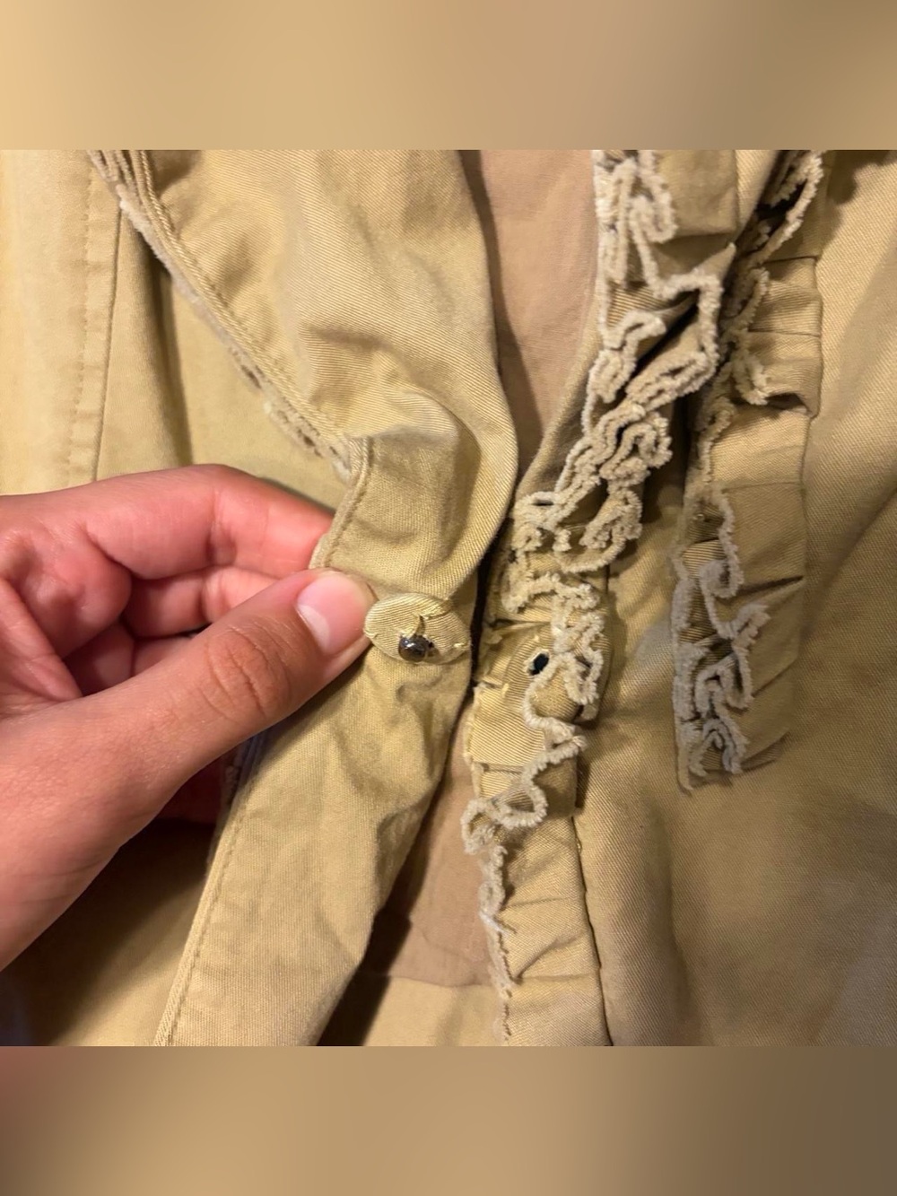Y2K Grunge Ruffle Blazer Jacket! - Picture 4 of 6